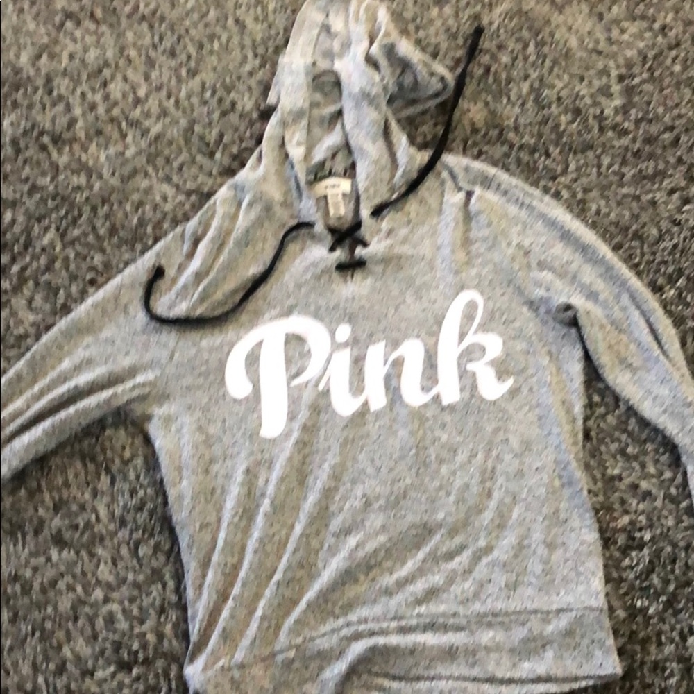 Pink long sleeve hoodie